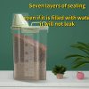 1.5kg/2kg Dog Cat Food Pail Plastic Storage Tank with Measuring Cup Container 1.5kg/2kg Dog Cat Food Pail Plastic Storage Tank with Measuring Cup Container