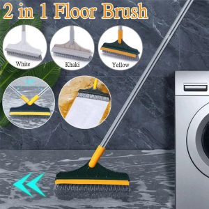 2 In 1 Cleaning Brush With Wiper