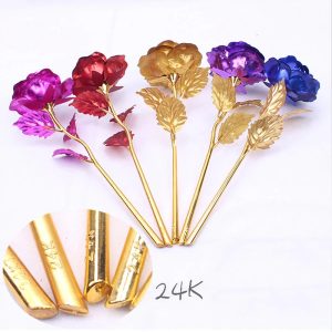 24K Gold Rose Flower for Valentine's Day and Gifts