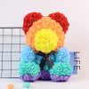 25cm Artificial Rose Teddy Bear with Decorative Light 25cm Artificial Rose Teddy Bear with Decorative Light