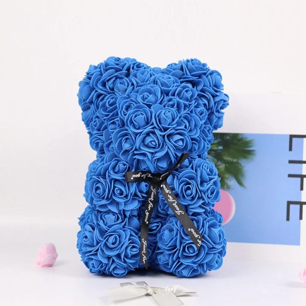 25cm Artificial Rose Teddy Bear with Decorative Light 25cm Artificial Rose Teddy Bear with Decorative Light