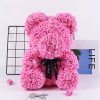 25cm Artificial Rose Teddy Bear with Decorative Light 25cm Artificial Rose Teddy Bear with Decorative Light