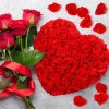 25cm Heart-Shaped Artificial Rose Bouquet for Valentine's Day, Wedding, and Home Decoration 25cm Heart-Shaped Artificial Rose Bouquet for Valentine's Day, Wedding, and Home Decoration