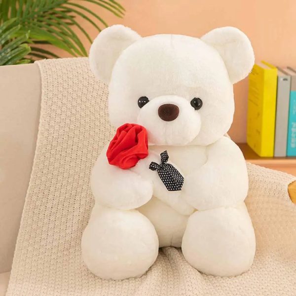 25cm Rose Teddy Bear Plush Toy Romantic Gift for Valentine's Day 25cm Rose Teddy Bear Plush Toy Romantic Gift for Valentine's Day