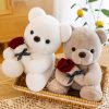 25cm Rose Teddy Bear Plush Toy Romantic Gift for Valentine's Day 25cm Rose Teddy Bear Plush Toy Romantic Gift for Valentine's Day