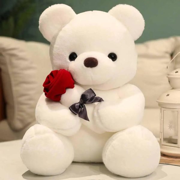 25cm Rose Teddy Bear Plush Toy Romantic Gift for Valentine's Day 25cm Rose Teddy Bear Plush Toy Romantic Gift for Valentine's Day