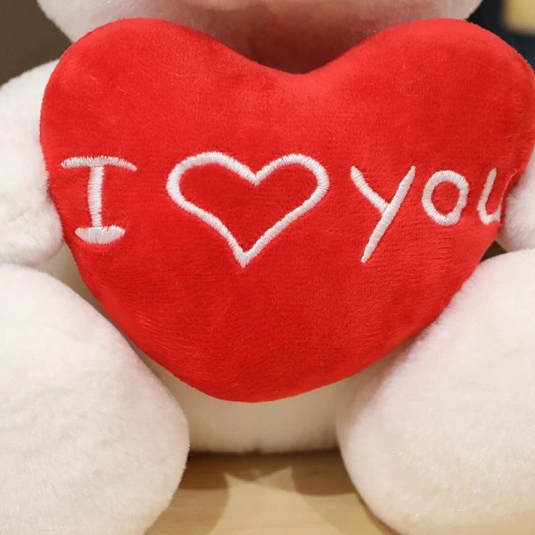 28CM Teddy Bear Plush Toy Holding Heart I Love You 28CM Teddy Bear Plush Toy Holding Heart I Love You