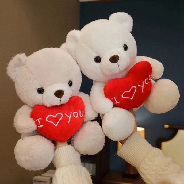28CM Teddy Bear Plush Toy Holding Heart I Love You 28CM Teddy Bear Plush Toy Holding Heart I Love You
