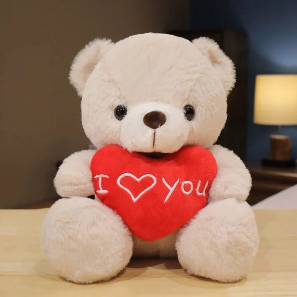 28CM Teddy Bear Plush Toy Holding Heart I Love You 28CM Teddy Bear Plush Toy Holding Heart I Love You