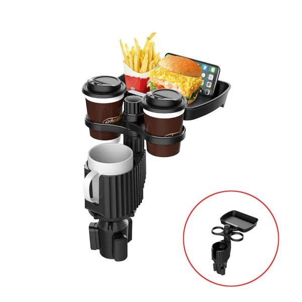 3 In 1 Adjustable Car Cup Tray With Phone Holder 3 In 1 Adjustable Car Cup Tray With Phone Holder