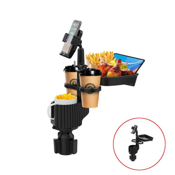3 In 1 Adjustable Car Cup Tray With Phone Holder 3 In 1 Adjustable Car Cup Tray With Phone Holder