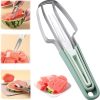 3-in-1 Stainless Steel Watermelon Cutter & Fork 3-in-1 Stainless Steel Watermelon Cutter & Fork