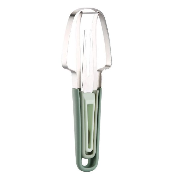 3-in-1 Stainless Steel Watermelon Cutter & Fork 3-in-1 Stainless Steel Watermelon Cutter & Fork