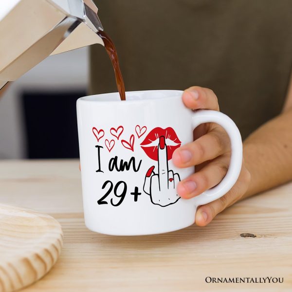 30 Birthday Personalized Mug For Women, 29 Plus Sarcastic Gift With Custom Name 30 Birthday Personalized Mug For Women, 29 Plus Sarcastic Gift With Custom Name
