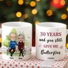 30 Years And You Still Give Me Butterflies Personalized Couple Mug, Gift For Couple 30 Years And You Still Give Me Butterflies Personalized Couple Mug, Gift For Couple