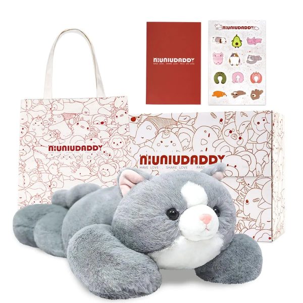 3.3lbs Weighted Cat Plush Pillow for Comfort and Relaxation 3.3lbs Weighted Cat Plush Pillow for Comfort and Relaxation