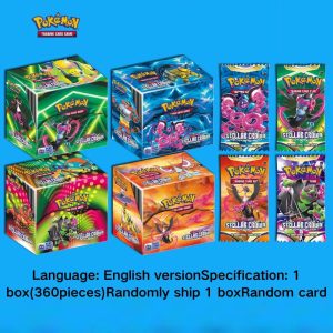 360Pcs Pokemon CROWN Evolutions Booster Collectible Trading Card Game