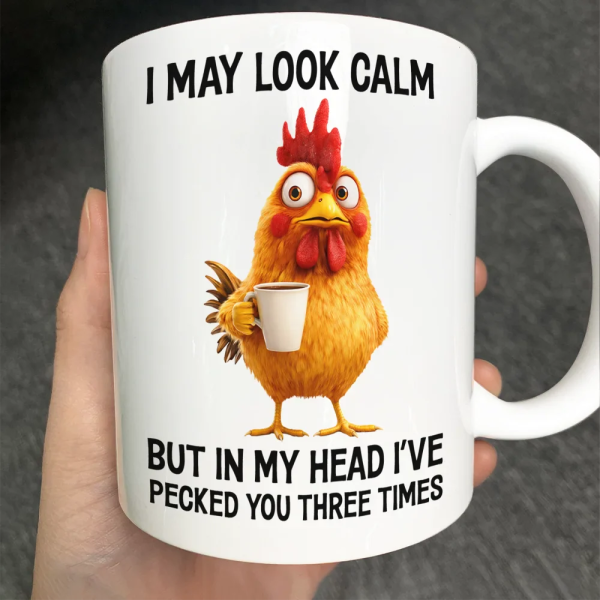 3D Effect Funny Chicken I've Pecked You - Personalized Mug 3D Effect Funny Chicken I've Pecked You - Personalized Mug