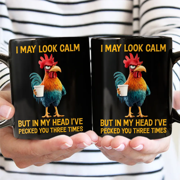 3D Effect Funny Chicken I've Pecked You - Personalized Mug 3D Effect Funny Chicken I've Pecked You - Personalized Mug