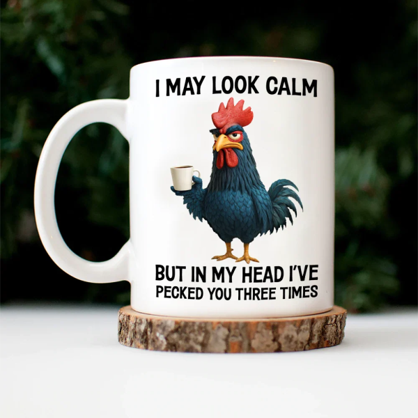 3D Effect Funny Chicken I've Pecked You - Personalized Mug 3D Effect Funny Chicken I've Pecked You - Personalized Mug