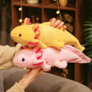 45cm Colorful Axolotl Plush Toy Soft Stuffed Salamander Pillow for Kids