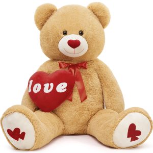 5 Ft Giant Teddy Bear with Love Heart