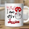 50 Birthday Personalized Mug For Women, 49 Plus Sarcastic Gift With Custom Name 50 Birthday Personalized Mug For Women, 49 Plus Sarcastic Gift With Custom Name