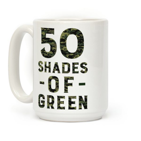 50 Shades of Green Coffee Mug 50 Shades of Green Coffee Mug