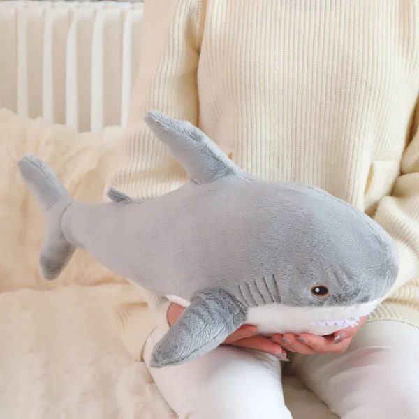 55cm Blue Shark Plush Toy - Soft Cartoon Marine Animal Hug Pillow 55cm Blue Shark Plush Toy - Soft Cartoon Marine Animal Hug Pillow