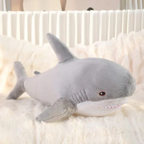 55cm Blue Shark Plush Toy - Soft Cartoon Marine Animal Hug Pillow 55cm Blue Shark Plush Toy - Soft Cartoon Marine Animal Hug Pillow