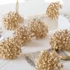 6pcs Gold Dried Hydrangea Flowers Luxury Artificial Decor for Home and Events 6pcs Gold Dried Hydrangea Flowers Luxury Artificial Decor for Home and Events