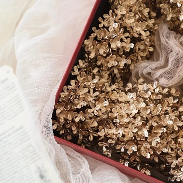 6pcs Gold Dried Hydrangea Flowers Luxury Artificial Decor for Home and Events 6pcs Gold Dried Hydrangea Flowers Luxury Artificial Decor for Home and Events
