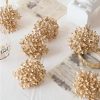 6pcs Gold Dried Hydrangea Flowers Luxury Artificial Decor for Home and Events 6pcs Gold Dried Hydrangea Flowers Luxury Artificial Decor for Home and Events
