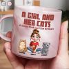 A Bond That Can't Be Broken Cat Mom Cat Dad - Personalized Marble Mug