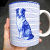 A Connection That Lasts Forever With Dog And Flowers - Personalized Custom Coffee Mug - DOG057_MG A Connection That Lasts Forever With Dog And Flowers - Personalized Custom Coffee Mug - DOG057_MG