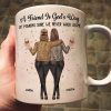 A Friend Is God's Way Personalized White Ceramic Mug for Best Friends A Friend Is God's Way Personalized White Ceramic Mug for Best Friends