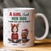 A Girl A Man And The Dog- A Bond Can't Be Broken - Personalized Mug A Girl A Man And The Dog- A Bond Can't Be Broken - Personalized Mug