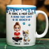 A Girl And Her Cat A Bond That Can't Be Broken - Personalized White Edge-to-Edge Mug A Girl And Her Cat A Bond That Can't Be Broken - Personalized White Edge-to-Edge Mug
