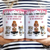 A Girl And Her Cat A Bond That Can't Be Broken - Personalized White Edge-to-Edge Mug A Girl And Her Cat A Bond That Can't Be Broken - Personalized White Edge-to-Edge Mug