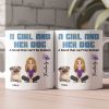 A Girl And Her Dog A Bond That Can't Be Broken - Personalized Mug A Girl And Her Dog A Bond That Can't Be Broken - Personalized Mug