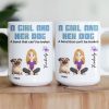 A Girl And Her Dog A Bond That Can't Be Broken - Personalized Mug A Girl And Her Dog A Bond That Can't Be Broken - Personalized Mug
