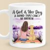 A Girl And Her Dog, Bound By Love - Dog Personalized Custom Mug - Gift For Pet Owners, Pet Lovers A Girl And Her Dog, Bound By Love - Dog Personalized Custom Mug - Gift For Pet Owners, Pet Lovers