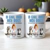 A Girl and Her Dogs" Personalized Mug, Special Gift for Pet Lovers, Perfect Dog Companion Bond Cup A Girl and Her Dogs" Personalized Mug, Special Gift for Pet Lovers, Perfect Dog Companion Bond Cup