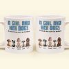 A Girl and Her Dogs" Personalized Mug, Special Gift for Pet Lovers, Perfect Dog Companion Bond Cup A Girl and Her Dogs" Personalized Mug, Special Gift for Pet Lovers, Perfect Dog Companion Bond Cup