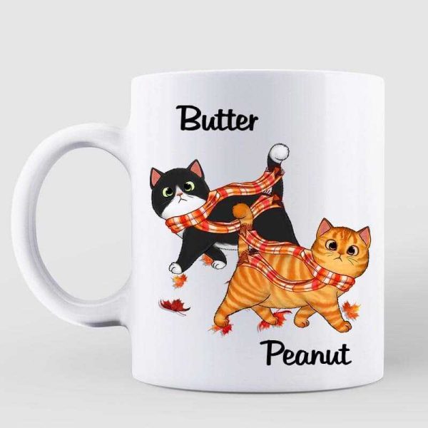 A Girl Loves Fall And Cat Bicycle Fall Season Personalized Mug A Girl Loves Fall And Cat Bicycle Fall Season Personalized Mug