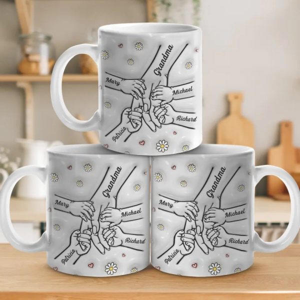 A Mother's Arms Are Made Of Tenderness - Family Personalized Custom 3D Inflated Effect Printed Mug - Mother's Day, Gift For Mom, Grandma A Mother's Arms Are Made Of Tenderness - Family Personalized Custom 3D Inflated Effect Printed Mug - Mother's Day, Gift For Mom, Grandma