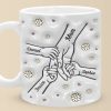 A Mother's Arms Are Made Of Tenderness - Family Personalized Custom 3D Inflated Effect Printed Mug - Mother's Day, Gift For Mom, Grandma A Mother's Arms Are Made Of Tenderness - Family Personalized Custom 3D Inflated Effect Printed Mug - Mother's Day, Gift For Mom, Grandma