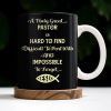 A Truly Great Pastor Is Hard To Find, Cross, Holy Bible And Glasses - Personalized Custom Coffee Mug - FTH072_MG A Truly Great Pastor Is Hard To Find, Cross, Holy Bible And Glasses - Personalized Custom Coffee Mug - FTH072_MG