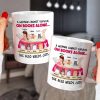 A Woman Cannot Survive On Books Alone, Girl Book Cat White Mug A Woman Cannot Survive On Books Alone, Girl Book Cat White Mug