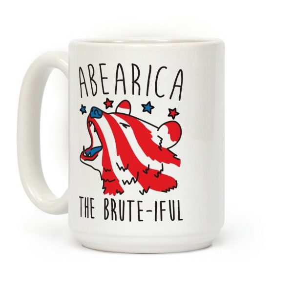 ABEARica The Brute-iful Merica Bear Coffee Mug ABEARica The Brute-iful Merica Bear Coffee Mug
